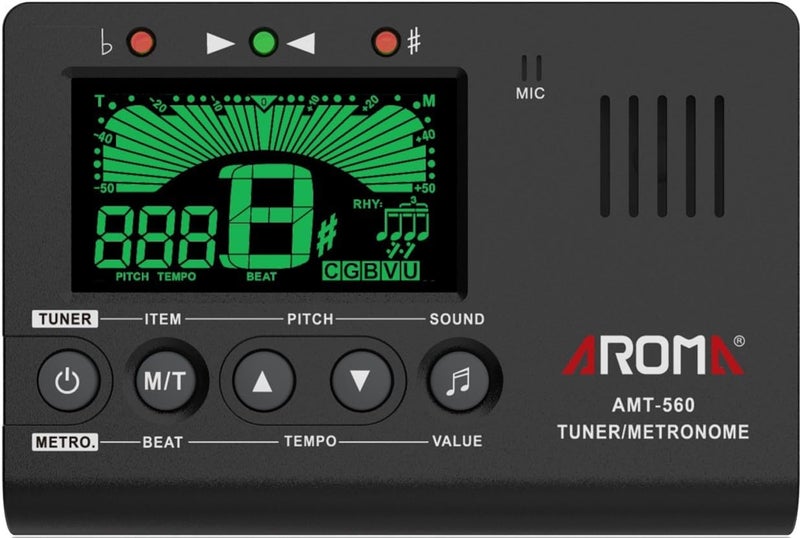 Ulumac Aroma 3 in 1 Digital Metronome Tuner for All Instruments - Guitar, Piano, Violin, Bass, Ukulele, Trumpet, Flute, Clarinet - Accurate Chromatic Tuner, Metronome, Tone Generator, Easy Operation - Image 1